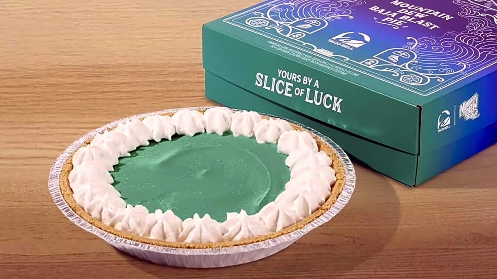 Taco Bell’s Mountain Dew Baja Blast Pie Is FINALLY Arriving in Stores