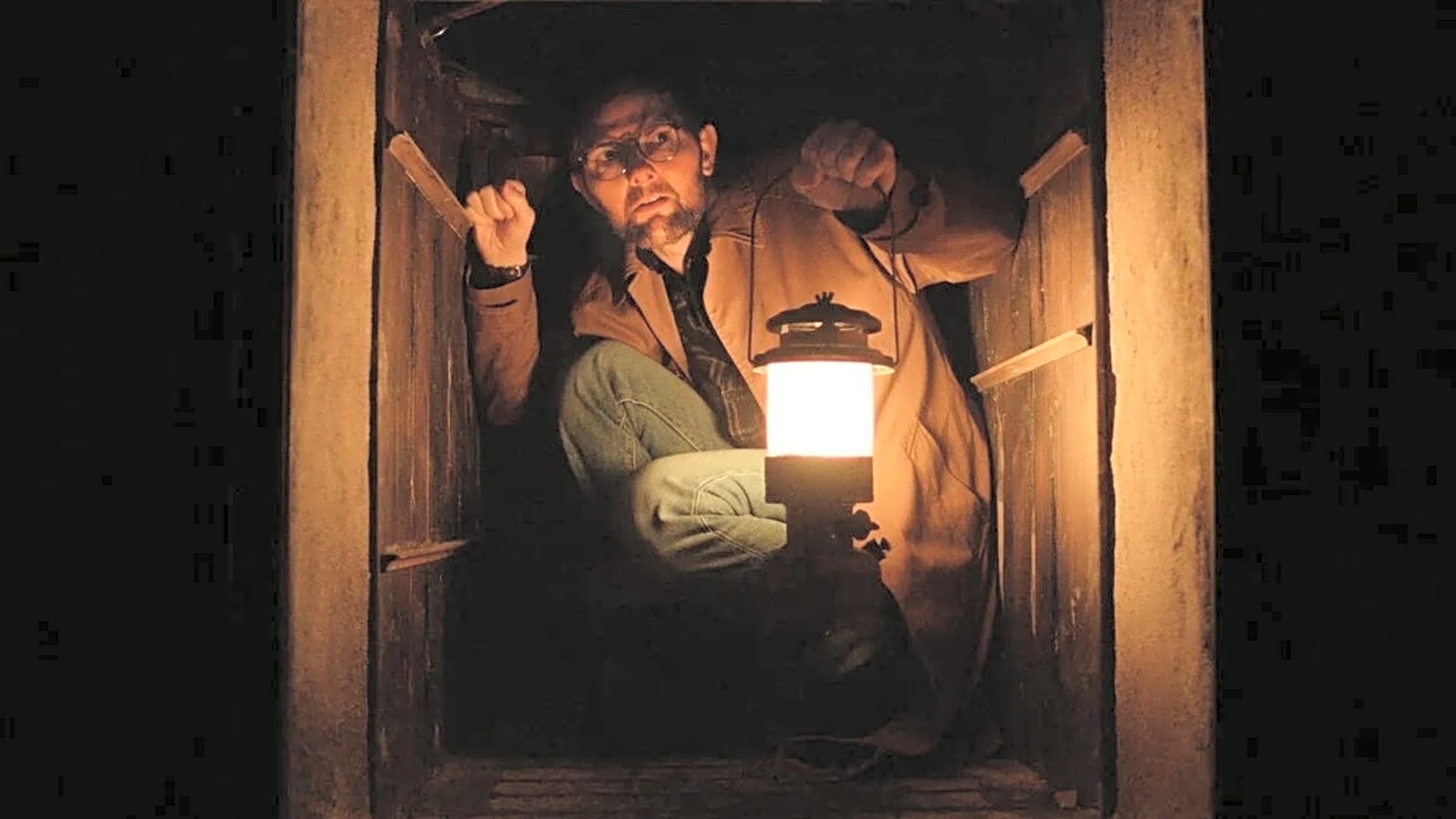 Adam Scott gets terrified in 'Hokum' trailer