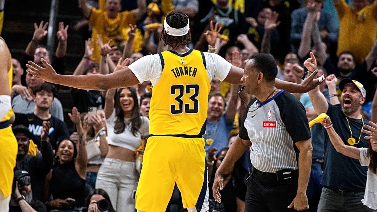 Pacers’ Myles Turner discusses Tyrese Haliburton’s Game 6 question mark