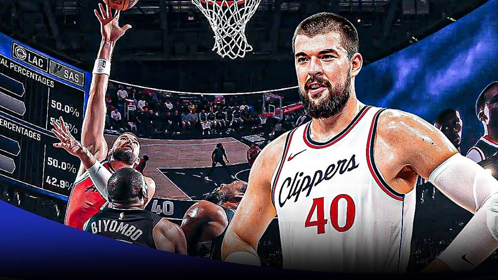 Clippers’ Ivica Zubac reacts to first career triple double
