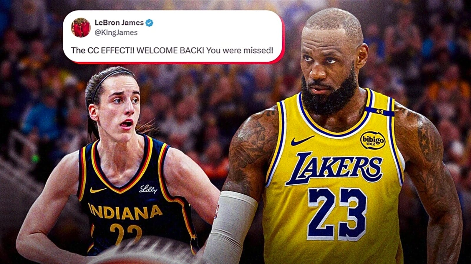 LeBron James welcomes Fever’s Caitlin Clark back with hyped ‘CC EFFECT’ take