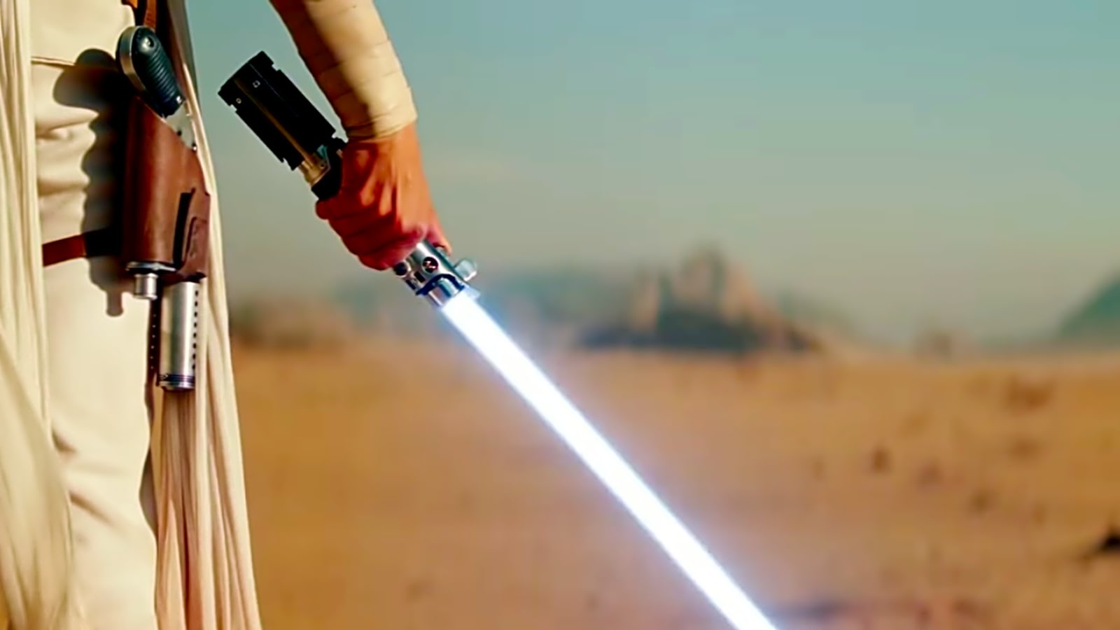 Drop a lightsaber vertically, does it just go on forever?