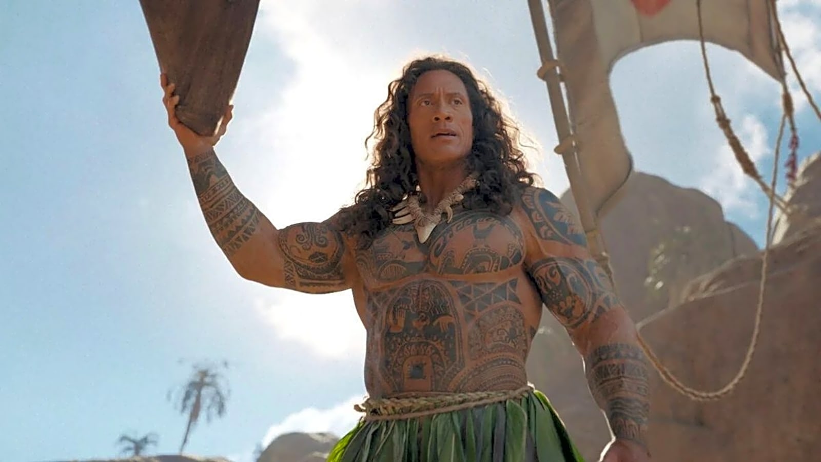 Dwayne Johnson's wig in live-action 'Moana' is here to stay