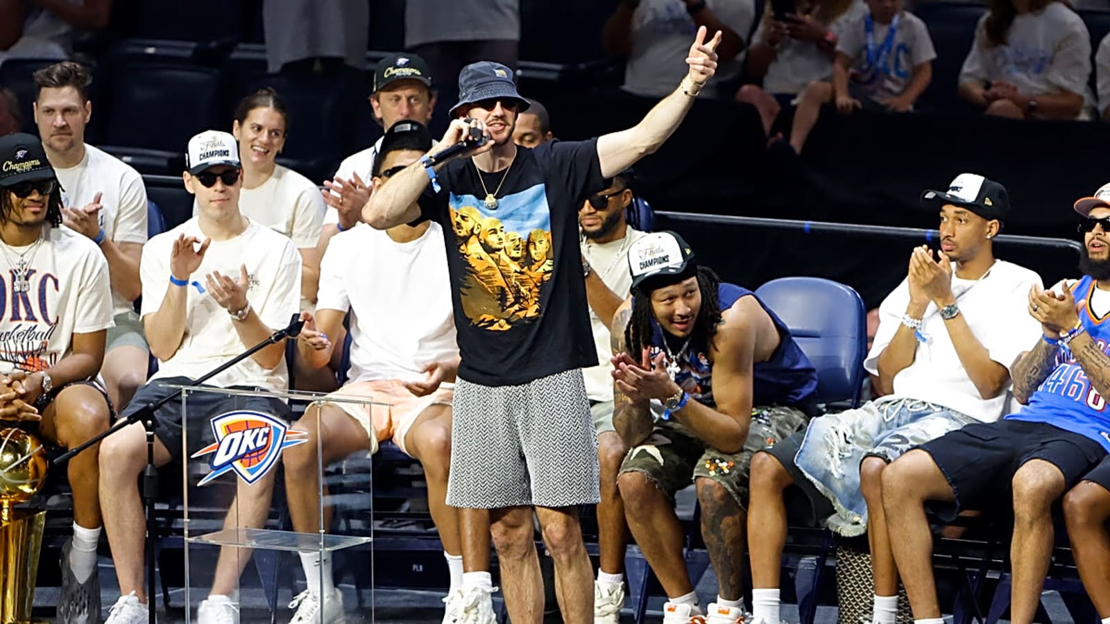 Thunder’s Alex Caruso makes champagne shower promise after lame locker room celebration