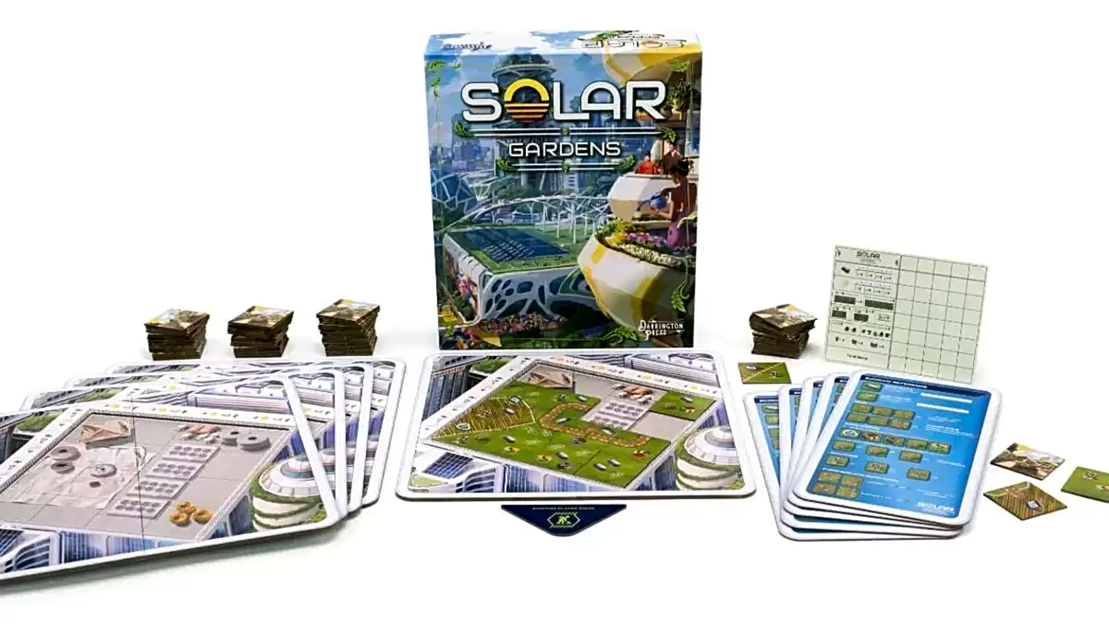 SOLAR GARDENS Board Game Lets You Build the Perfect Rooftop Garden One Tile at a Time
