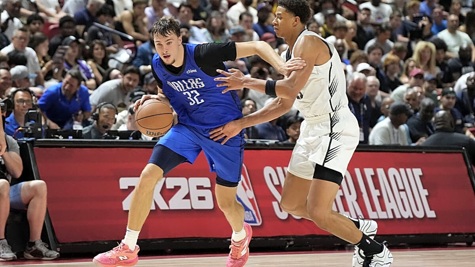 Spurs’ Carter Bryant embraces challenge despite getting torched by Cooper Flagg