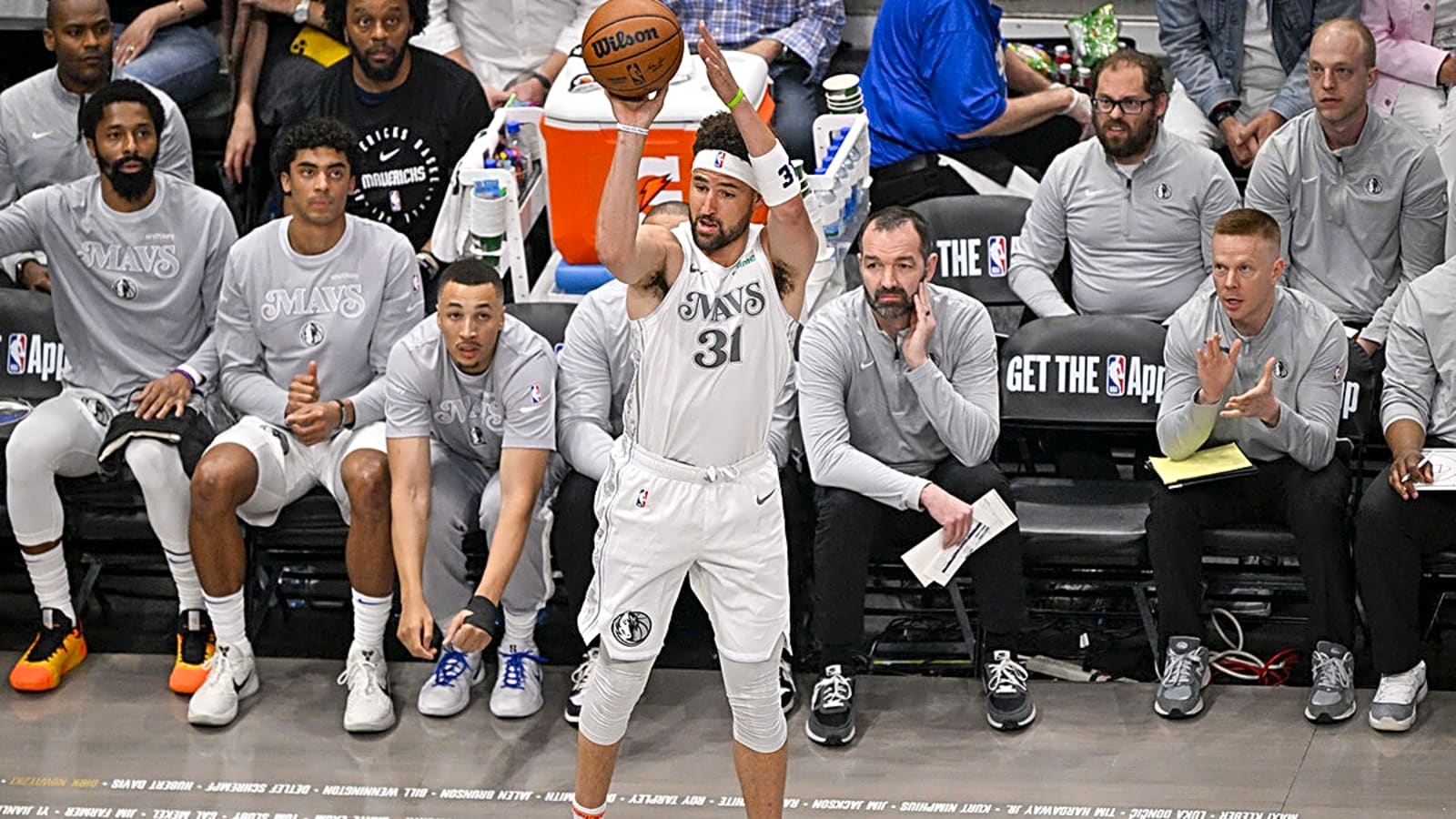 Mavericks’ Jason Kidd grades Klay Thompson’s season before play-in tournament