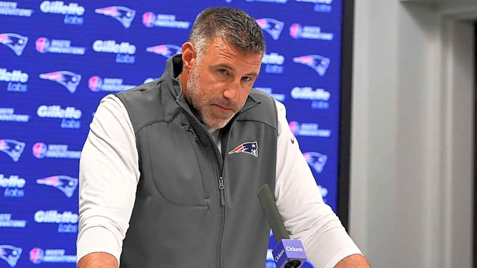 Patriots’ Mike Vrabel is still baffled by late OPI call on Stefon Diggs