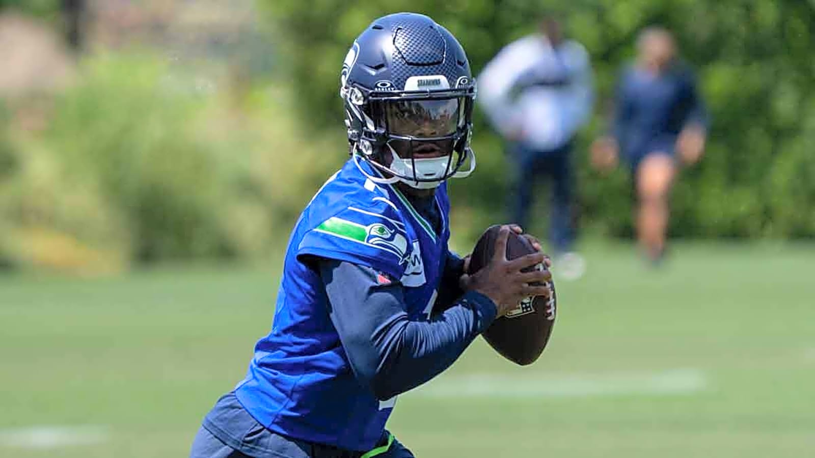 Seahawks’ Jalen Milroe draws powerful message from Russell Wilson