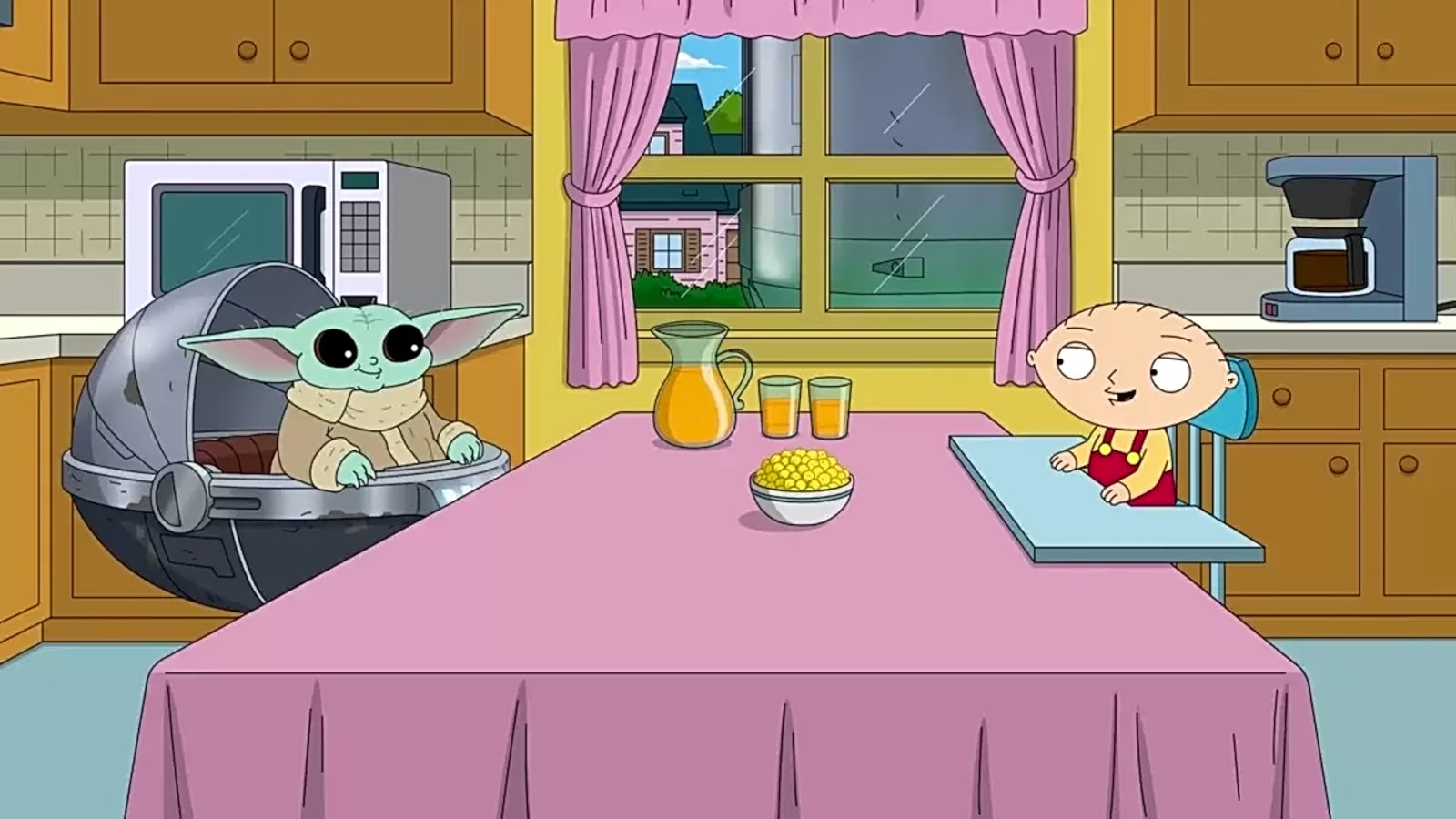 'The Mandalorian and Grogu' meet 'Family Guy' in crossover promo