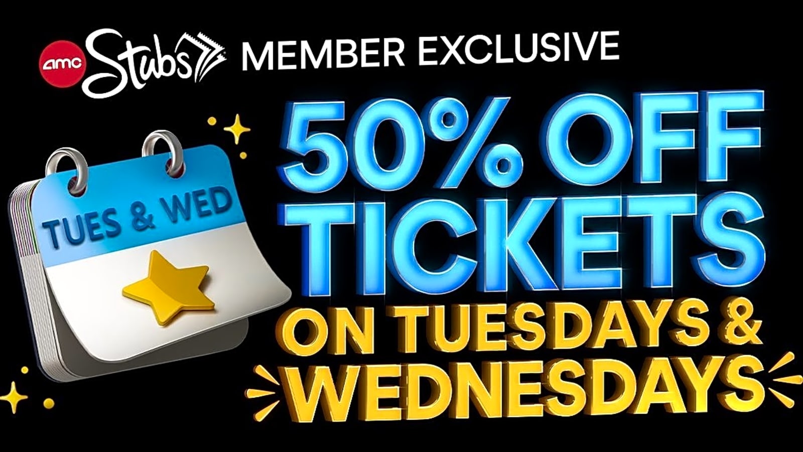 AMC Theaters Will Have Half Off Tickets on Both Tuesday and Wednesday