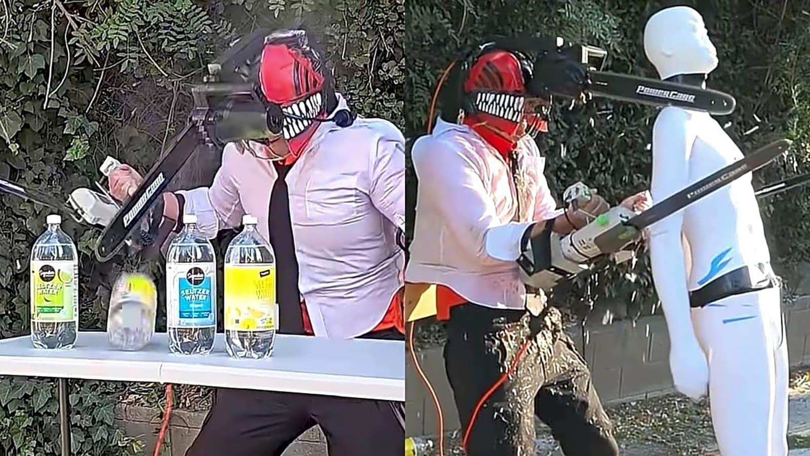 Reckless YouTuber Builds Working CHAINSAW MAN Suit