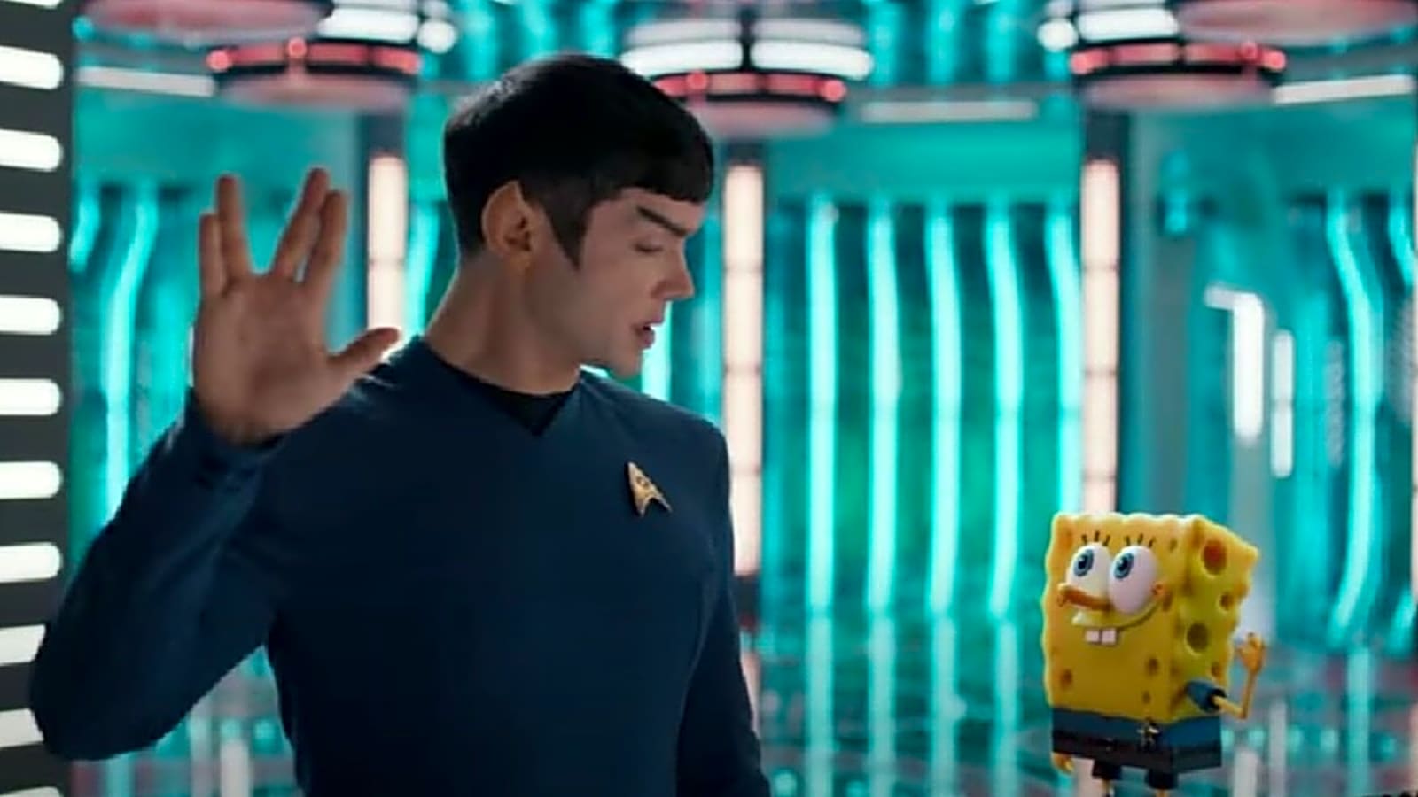 STAR TREK: STRANGE NEW WORLDS Crosses Over with SpongeBob in Goofy Paramount+ Ad