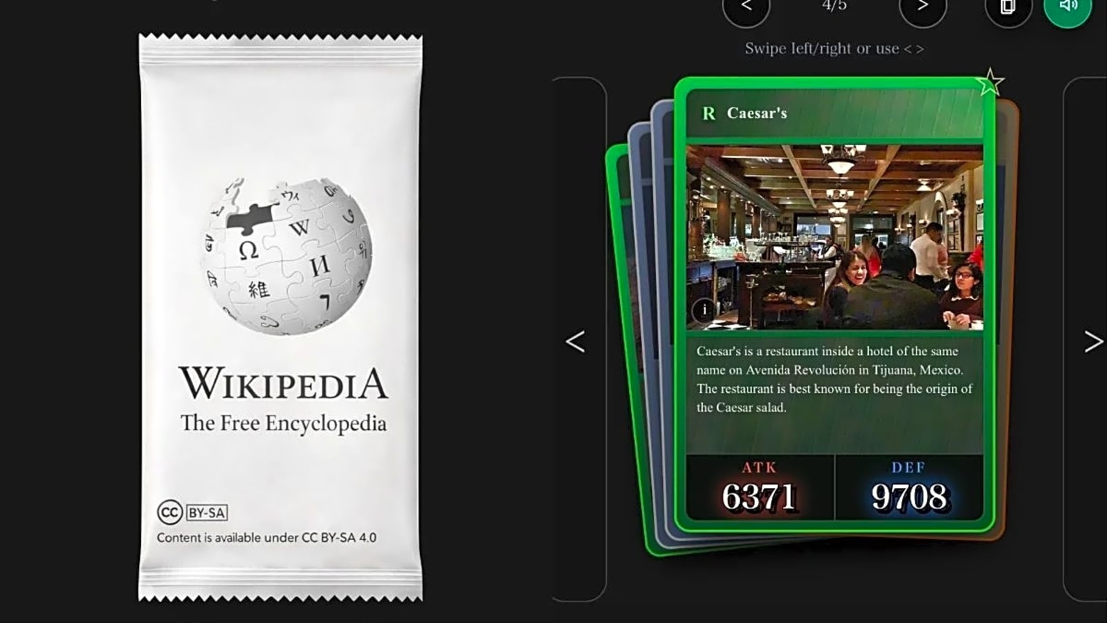 Game turns Wikipedia pages into collectible Pokémon cards