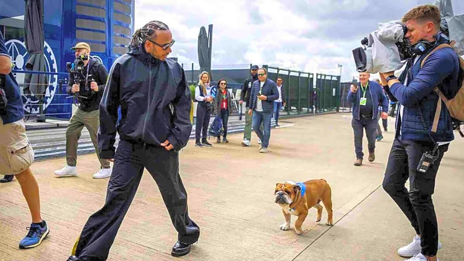 Lewis Hamilton Recalls Hilarious 3D Movie Outing with pet dog roscoe