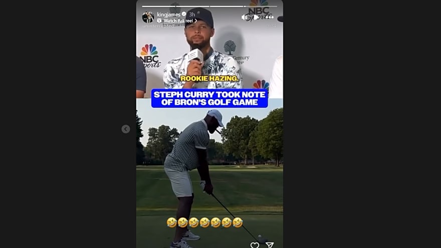 Stephen Curry Takes A Hilarious Shot At Charles Barkley And Admits 'Rookie Hazing' LeBron James In Golf
