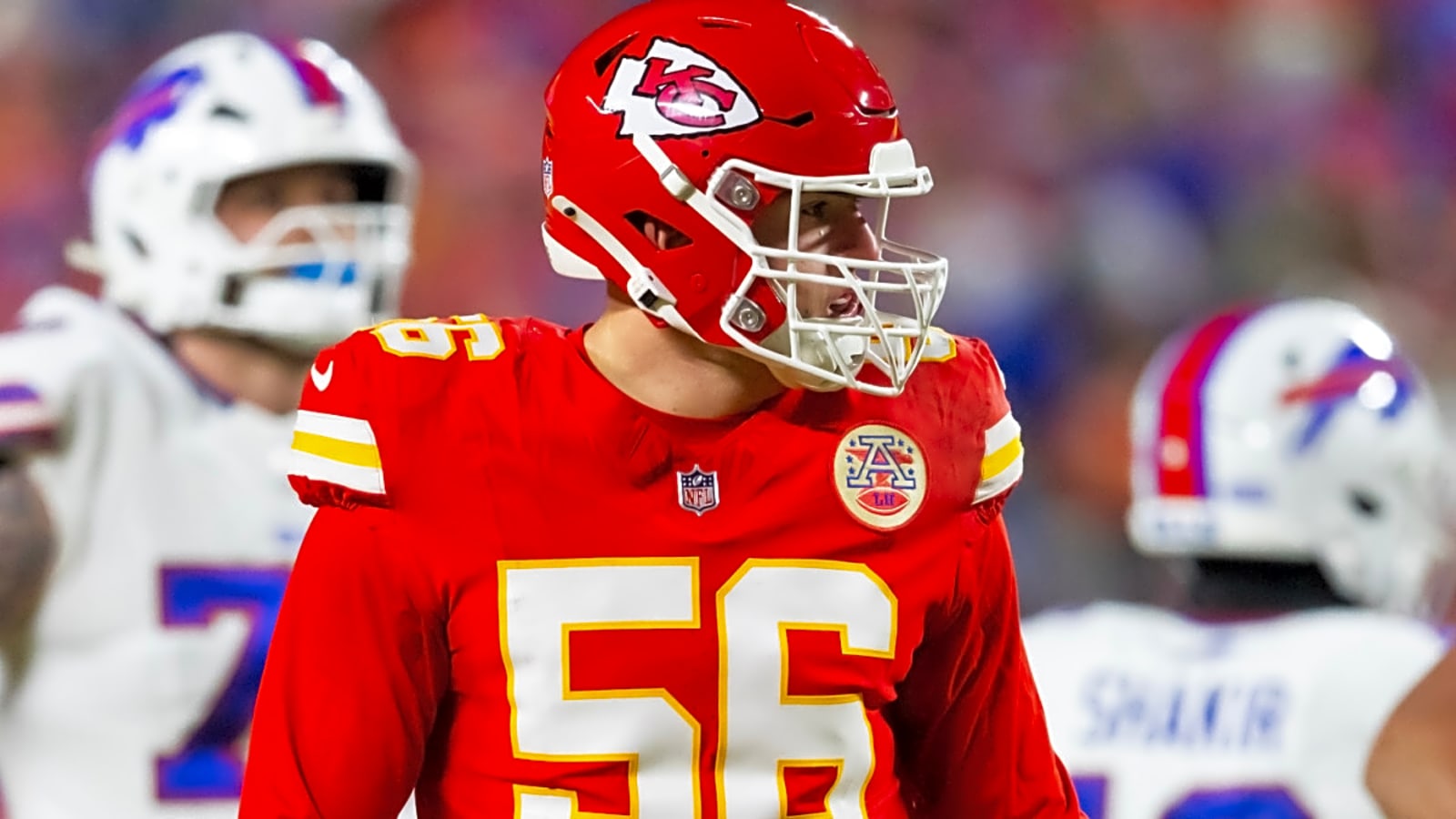 &#39;I think that&#39;s a fair comparison just off the intangibles alone&#39; — Chiefs DE George Karlaftis adds more fuel to the Josh Simmons fire