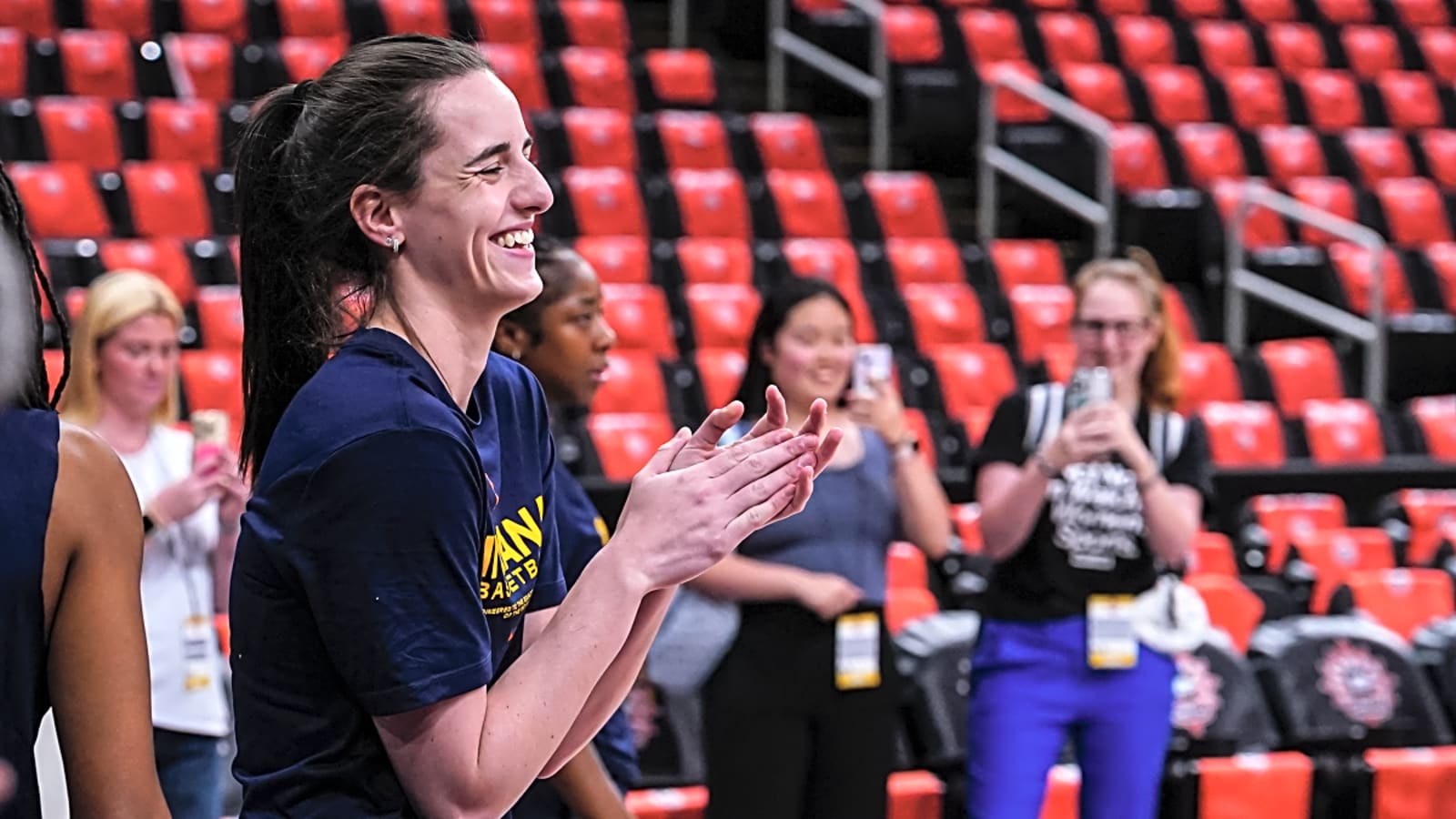 Injured Caitlin Clark Steps Out in Style for Fever-Mercury Game