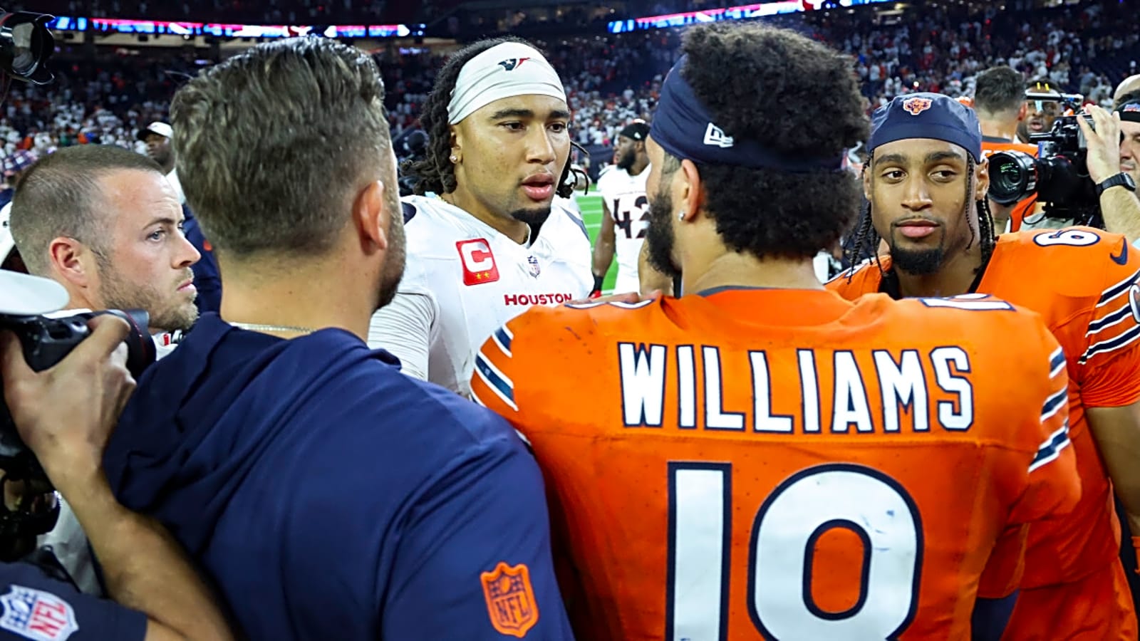 Texans’ C.J. Stroud Jokingly Throws Jab at Bears QB Caleb Williams