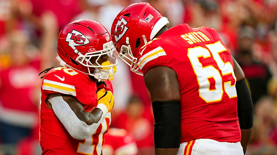 Chiefs RG Trey Smith says what needs to be said about Kansas City hiring back offensive coordinator Eric Bieniemy