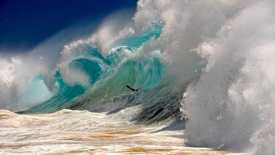 ‘Mountains of Water’: Hurricane Kiko Brings Big Waves to Oahu (Video)