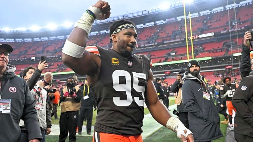 Myles Garrett drops loud statement on conversation around the Browns picking up win No. 4 against the Steelers in Week 17