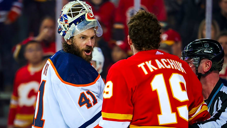 The Night the Goalies Threw Down: Smith and Talbot Re-Ignite the Battle of Alberta