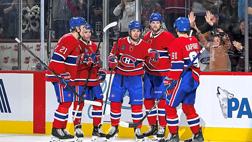 Canadiens’ Alex Newhook reacts to clutch Game 2 performance vs. Sabres