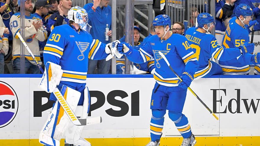 Schenn’s 700th Point, Buchnevich’s 2 Goals Send Blues to Victory Over Predators