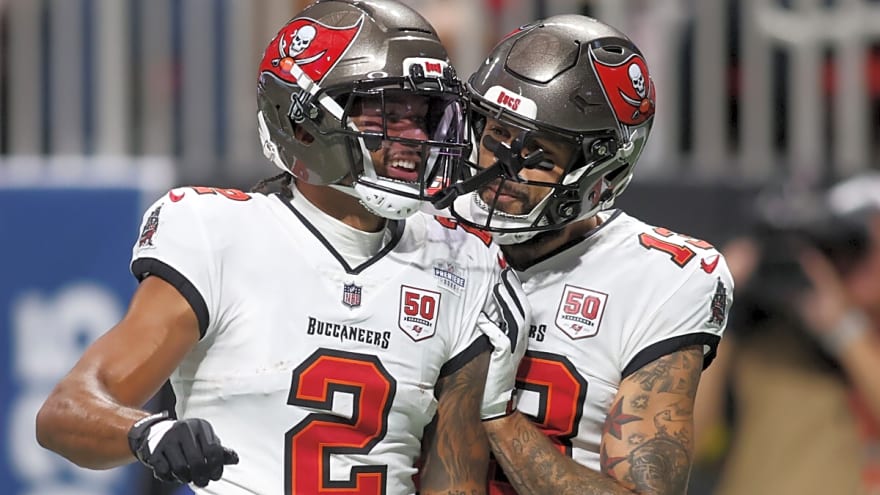 Mike Evans, Chris Godwin, and Emeka Egbuka put the Bucs in unfamiliar territory ahead of crucial playoff stretch
