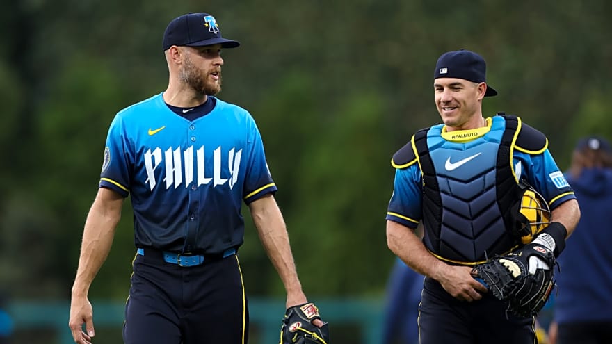 Phillies&#39; J.T. Realmuto Reacts to Zack Wheeler&#39;s Retirement Plan