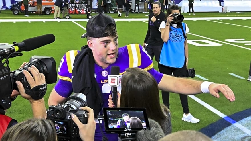 Garrett Nussmeier Wins Hearts With Touching Tribute to Kyren Lacy at SEC Media Days