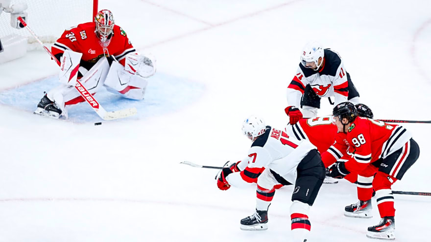 Nemec Hat Trick Lifts Devils to 4-3 Overtime Win Over Blackhawks