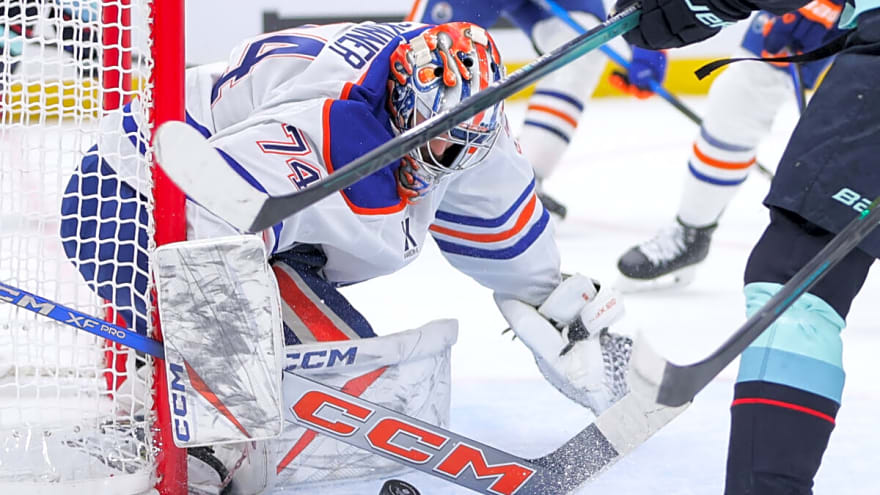 Skinner Leads Oilers to 4-0 Shutout Win Over Kraken