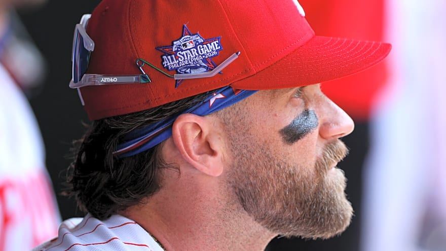 Phillies' Kyle Schwarber Decision is Good News for Bryce Harper