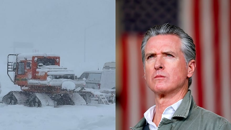 CA Governor Newsom Briefed on Avalanche and Missing Skiers Near Lake Tahoe