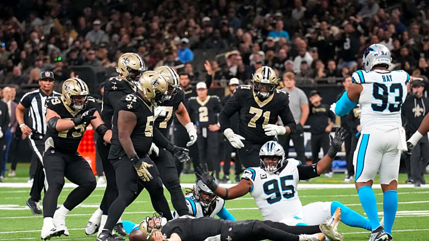 Saints rookie QB Tyler Shough chose to scare fans in order to guarantee New Orleans would get key call late in win over Panthers