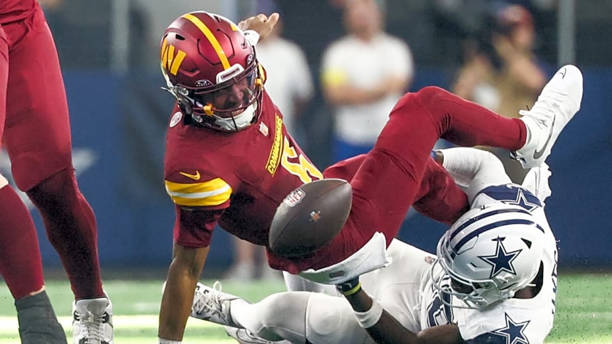Losing game vs Cowboys is least of Commanders&#39; worries after Jayden Daniels leaves game with another injury