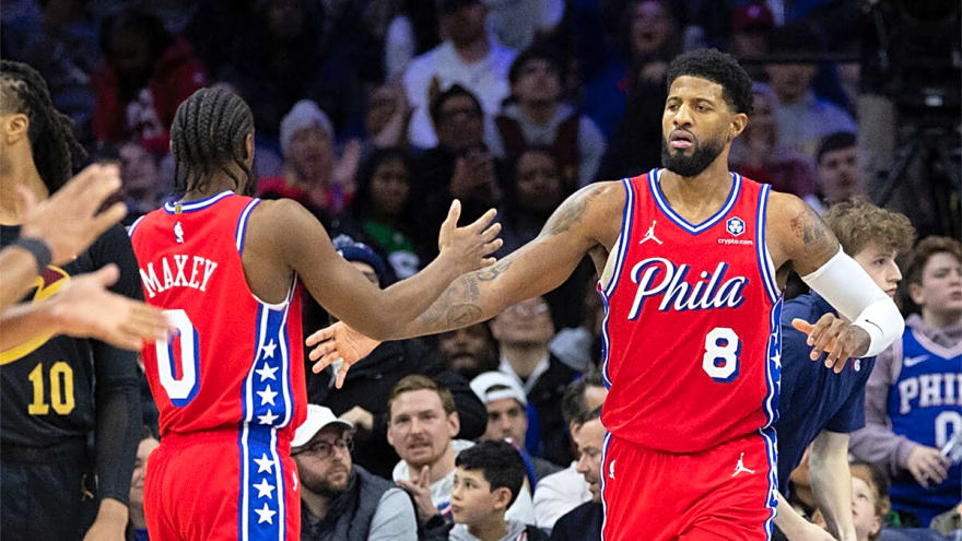 Tyrese Maxey’s shocking free throw choke won’t stop Paul George’s gushing praise