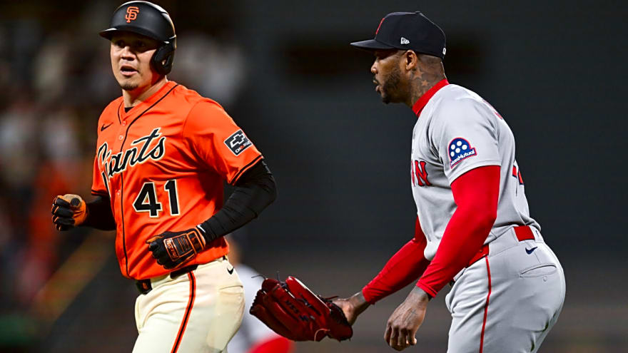 Wilmer Flores, Aroldis Chapman Address Confrontation After Red Sox Victory Over Giants