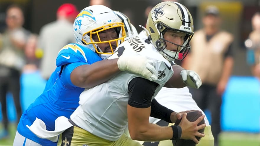 Saints rookie QB Tyler Shough reveals an update on his own injury right after his first NFL game vs. Chargers