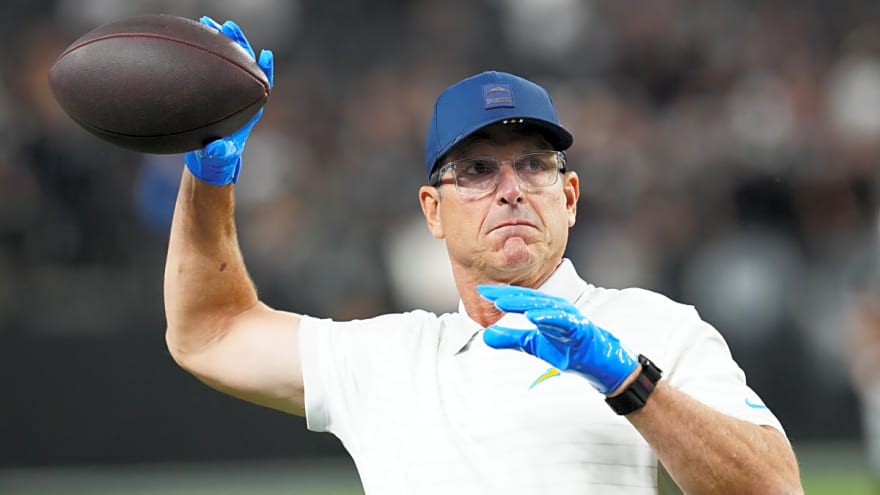 Jim Harbaugh crowns Chargers superstar with bold statement that sets him apart from every other player in NFL history