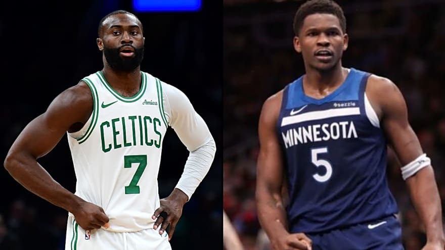 Jaylen Brown Gets Ultimate Hair Advice From Timberwolves Star After Anthony Edwards Sinks Celtics