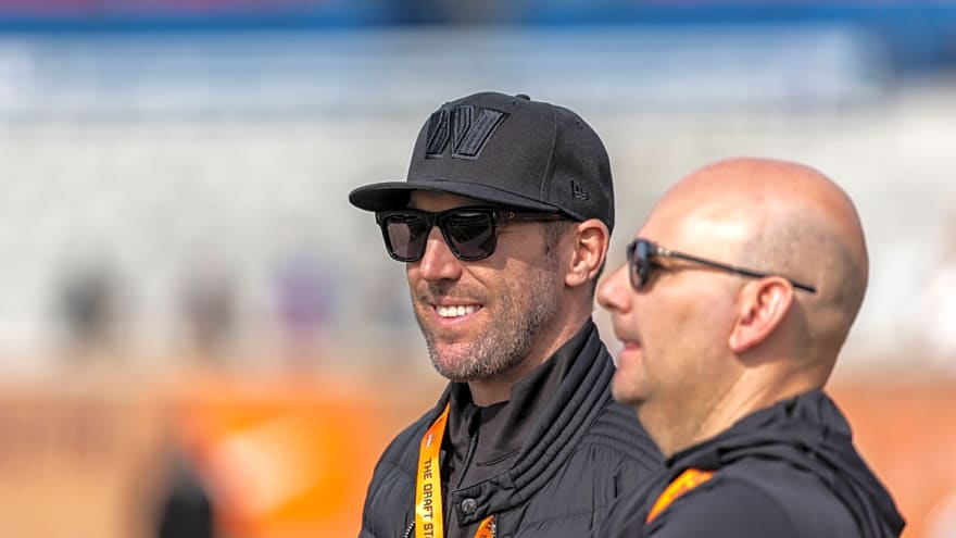 Adam Peters kept a close eye on one position for Commanders at Senior Bowl practice, and they didn't disappoint