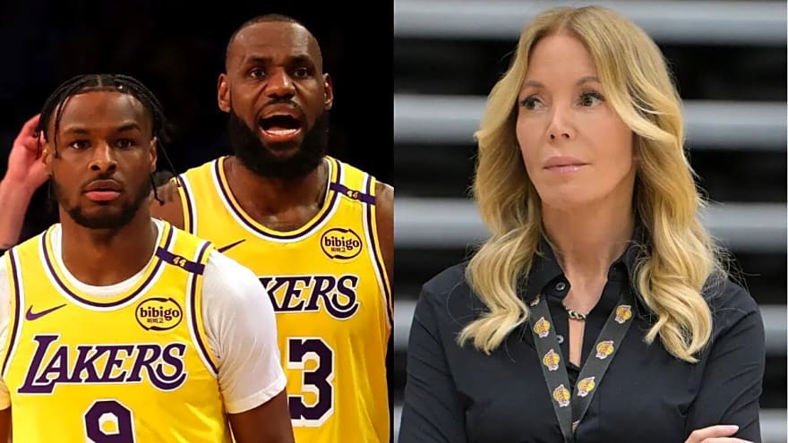 ESPN Accused of Spreading 'Lies' on Bronny James After Jeanie Buss Controversy