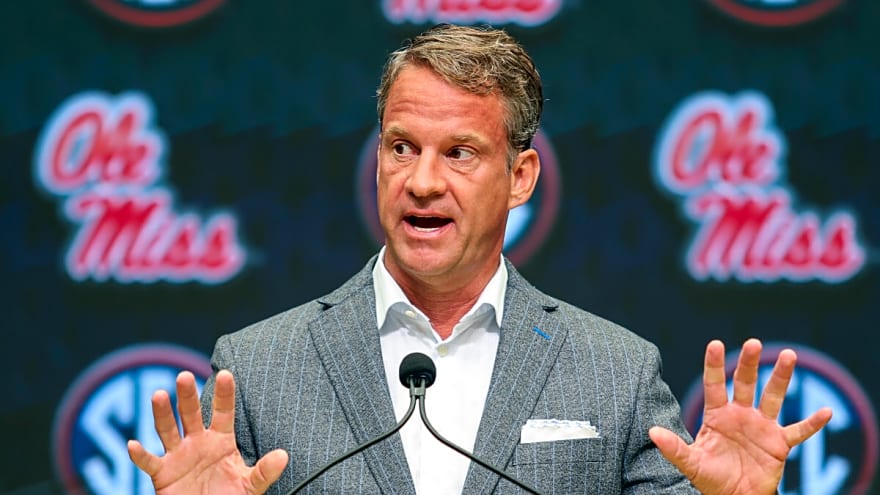 Lane Kiffin uses a unique analogy to describe Ole Miss&#39; culture, staff, and recruiting while at SEC Media Days
