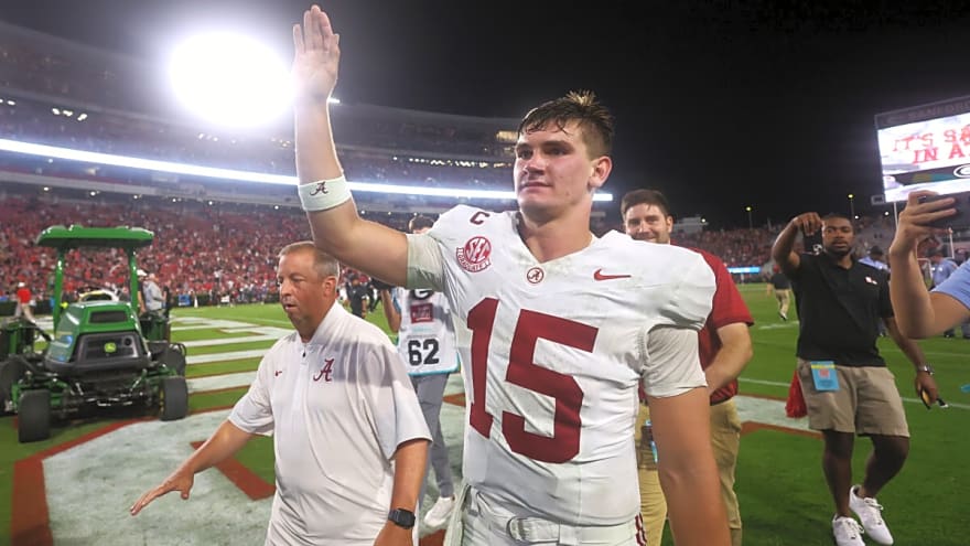 Ty Simpson&#39;s reaction to being a Heisman Trophy favorite shows exactly why Alabama named him the starting quarterback