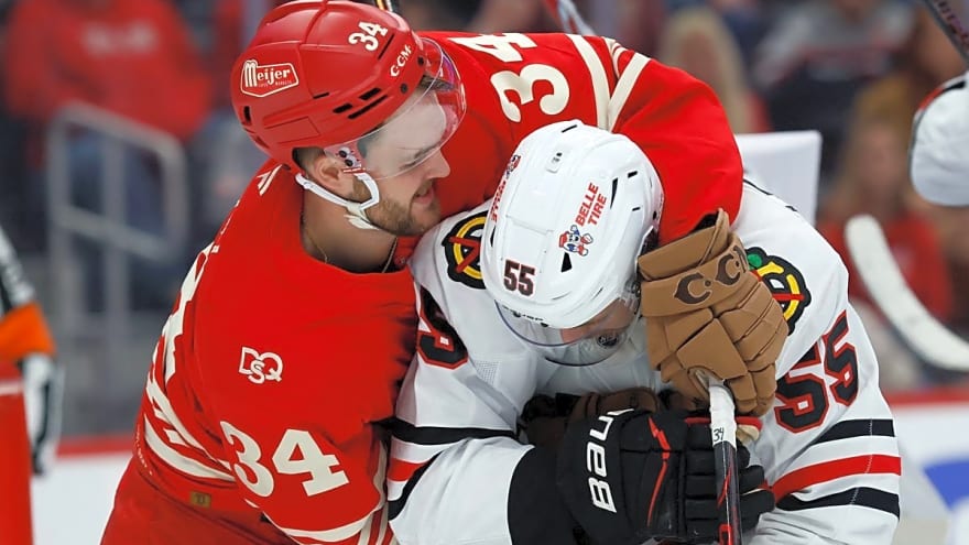 Blackhawks Lose 4-1 to Detroit Red Wings