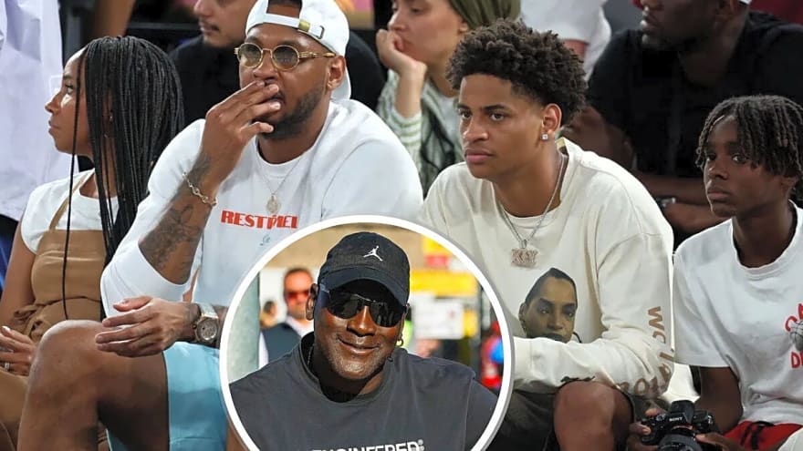 Carmelo Anthony’s Son Kiyan Brings Christmas Joy With Michael Jordan Brand in NYC