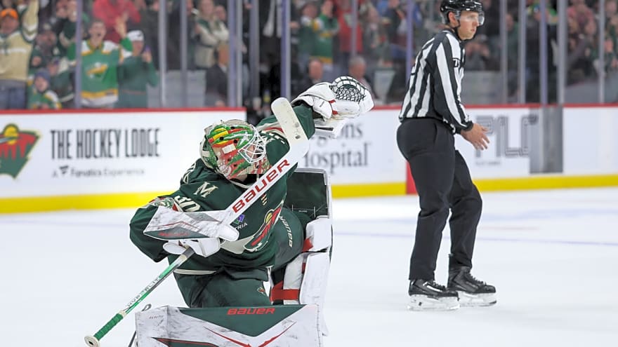 Wild&#39;s Jesper Wallstedt named NHL Rookie of the Month